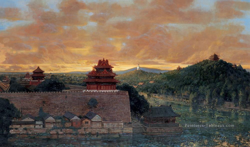 Mémoire de la vieille ville de Chine Peintures à l'huile